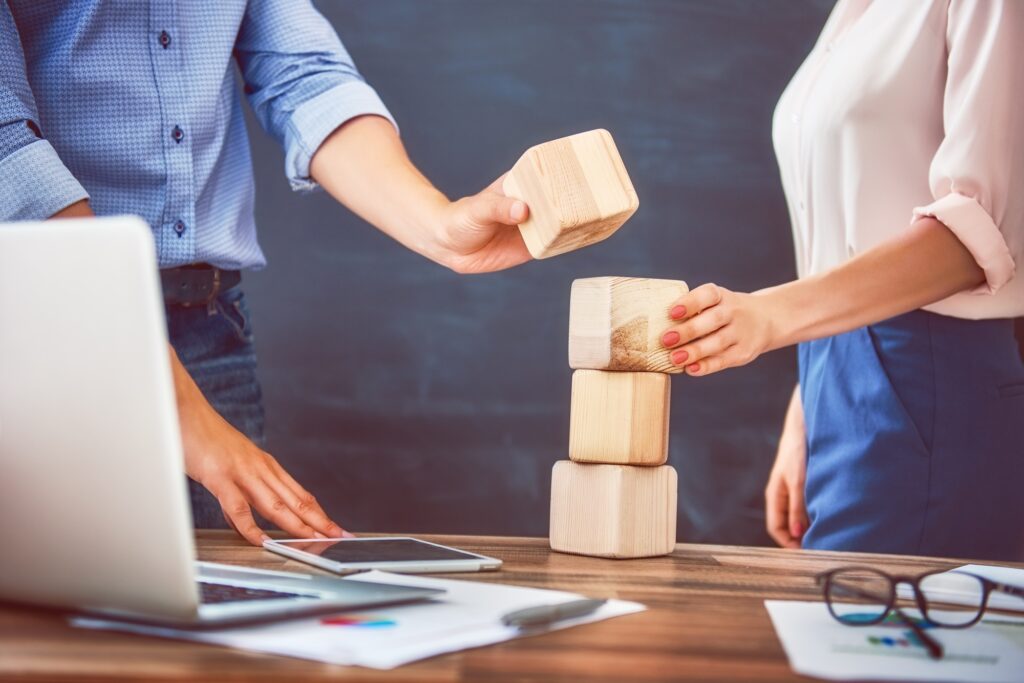 business persons plan a project