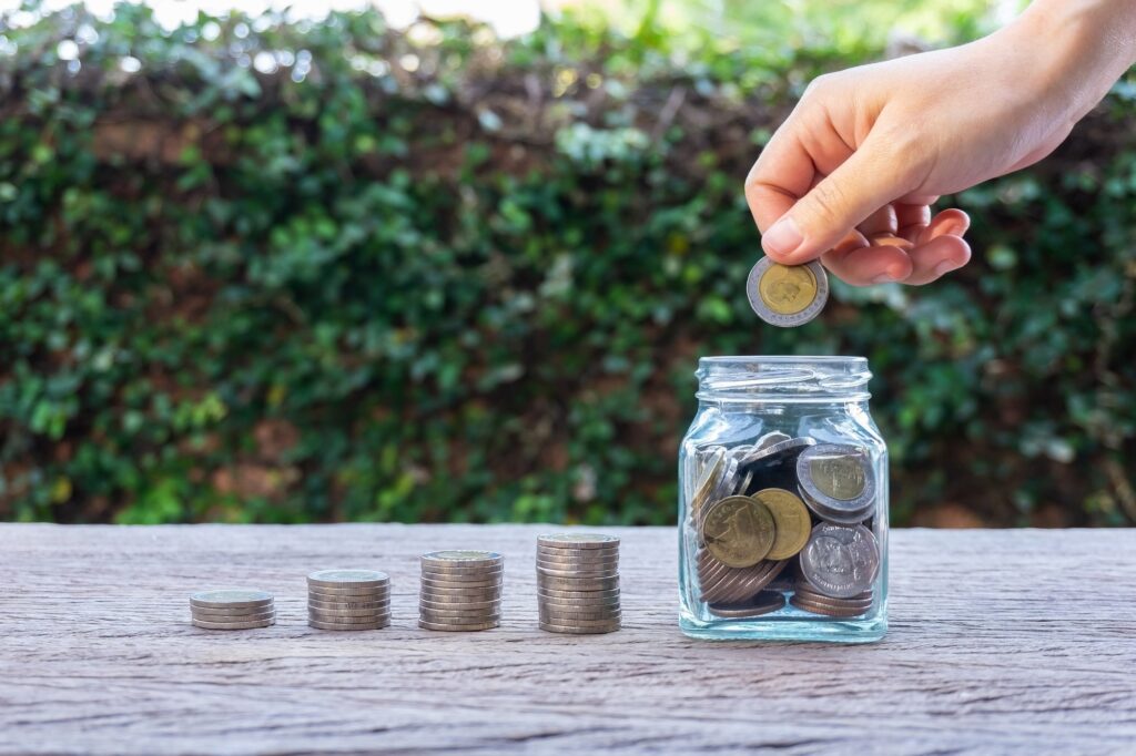 Money savings, investment for future, financial wealth management concept